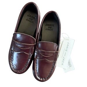 Dress shoes, boys, Janie and Jack Sz 8, wedding, formal, leather NWTS